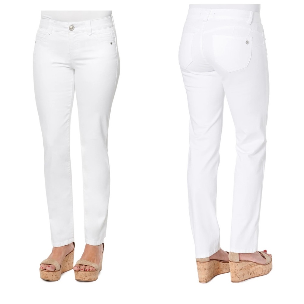 #74 Democracy Straight Leg Optic White Ab"solution® Patriot Straight Leg Jeans